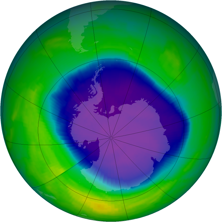 Ozone Map 1996-10-02